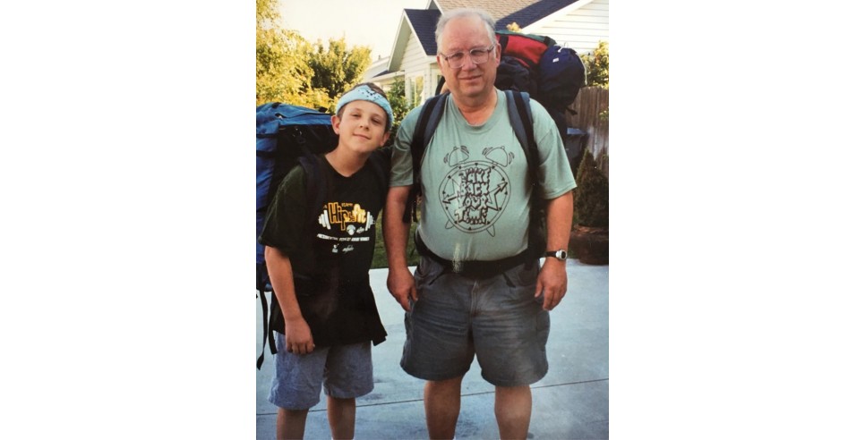 David de Graaf and John de Graaf Backpacking in 1993