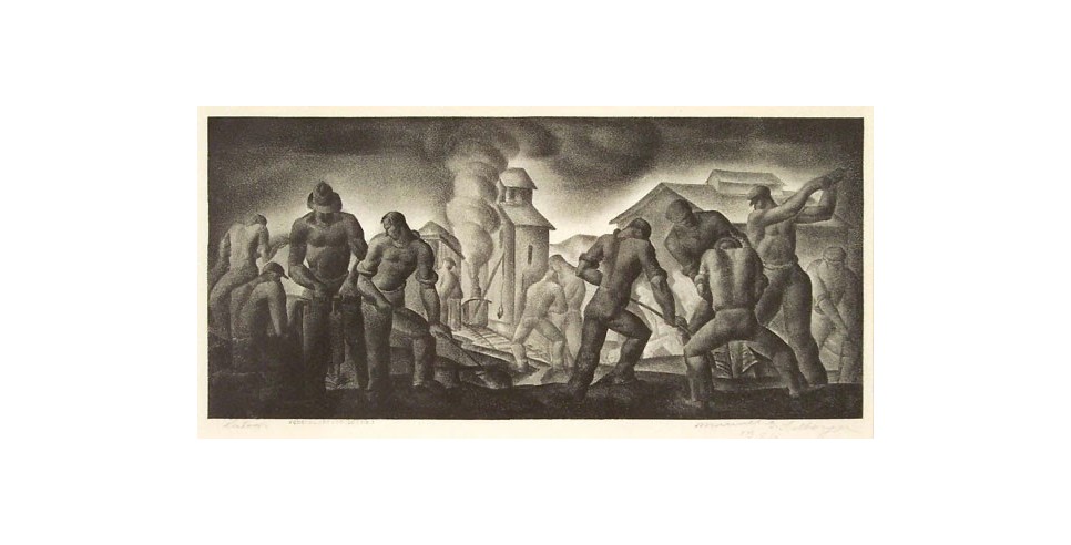 Image from the FDR Presidential Library & Museum, Manuel G. Silberger, Lithograph 1936, WPA - Federal Art Project 